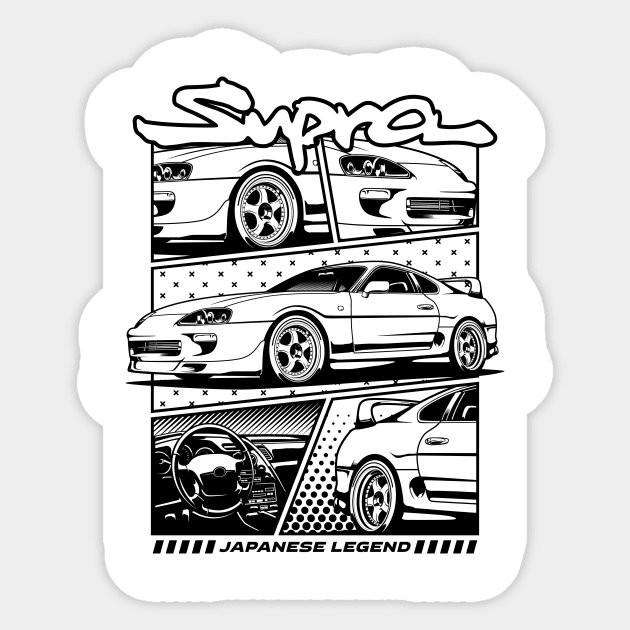 Supra MK4 Sticker by cturs